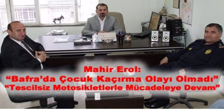 Emniyet Müdürü`nden Bafrahaber`e Ziyaret - Bafra Emniyet Müdürü Mahir Erol ve Emniyet Müdür Yardımcısı Cemal Sezgün Bafrahaber.com bürosunu ziyaret etti.