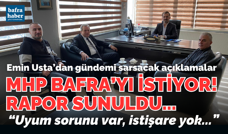 Emin Usta’dan Gündemi Sarsacak Açıklamalar - MHP Bafra ilçe Başkanı Emin Usta, Bafra Haber’e gündemi sarsacak açıklamalarda bulundu. 