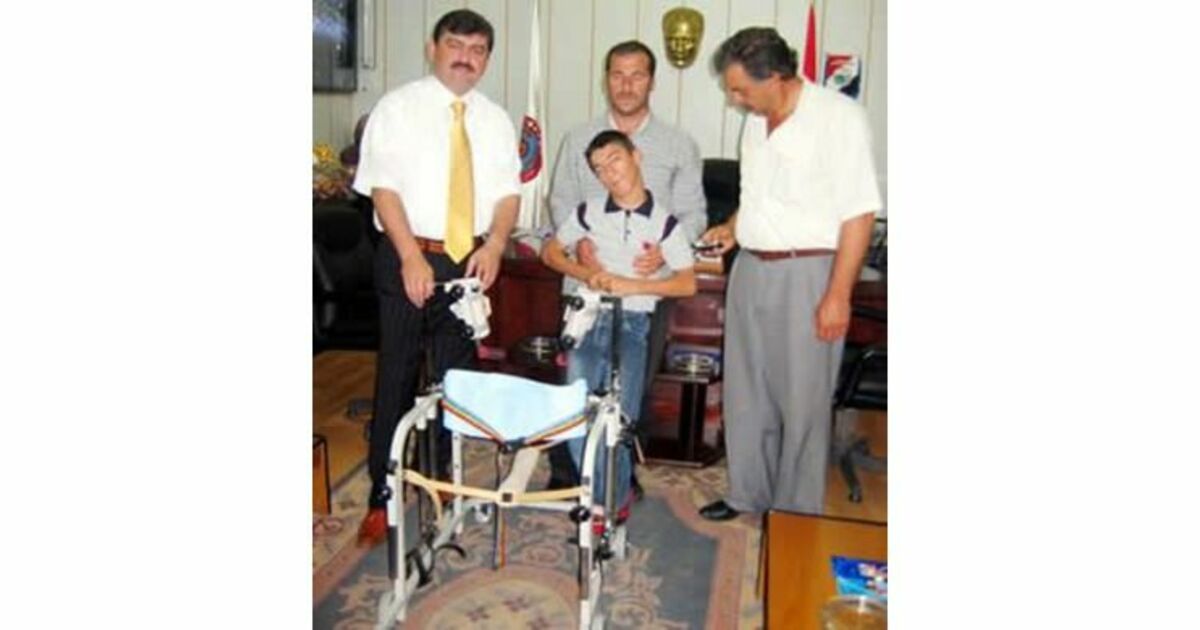 Engelli Sedat`ın sevinci