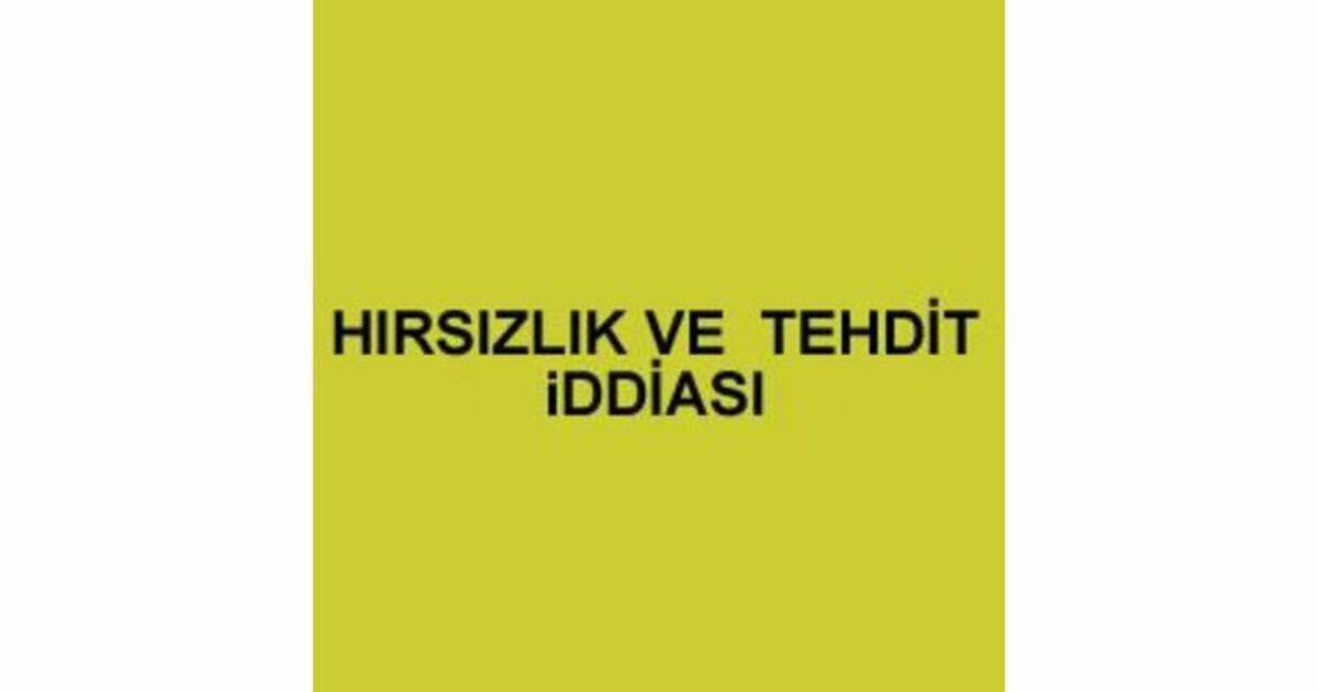 Bafra`da hırsızlık ve tehtid iddiası