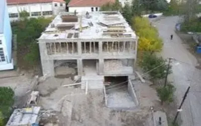 Aşevi binası inşaatı sürüyor