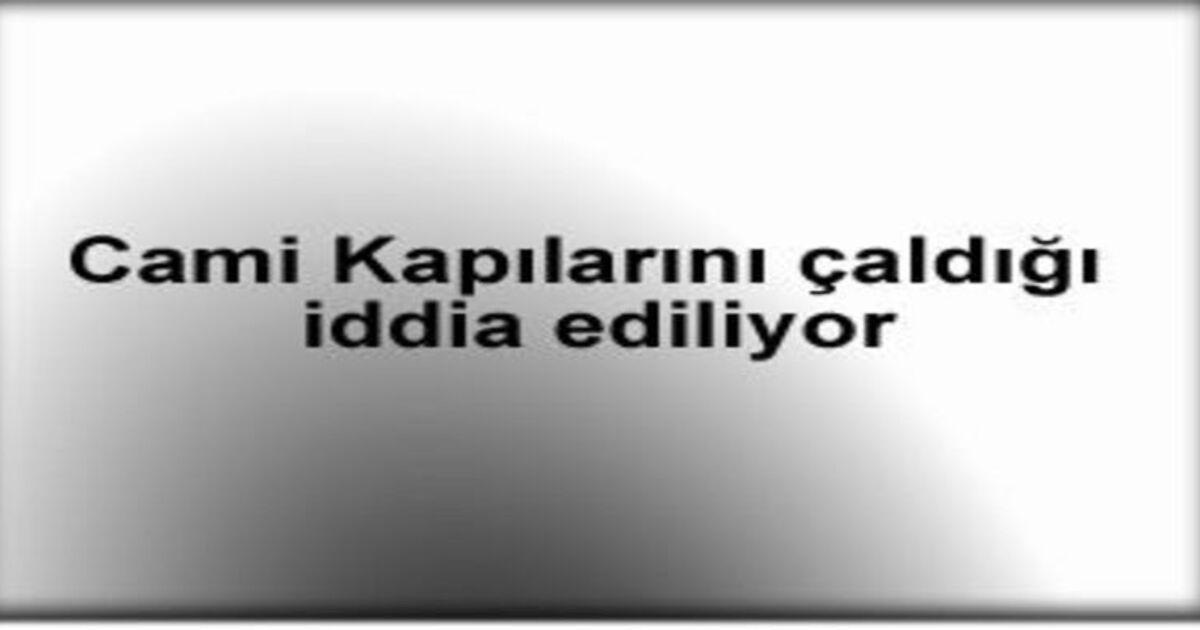 Cami kapısını çaldı