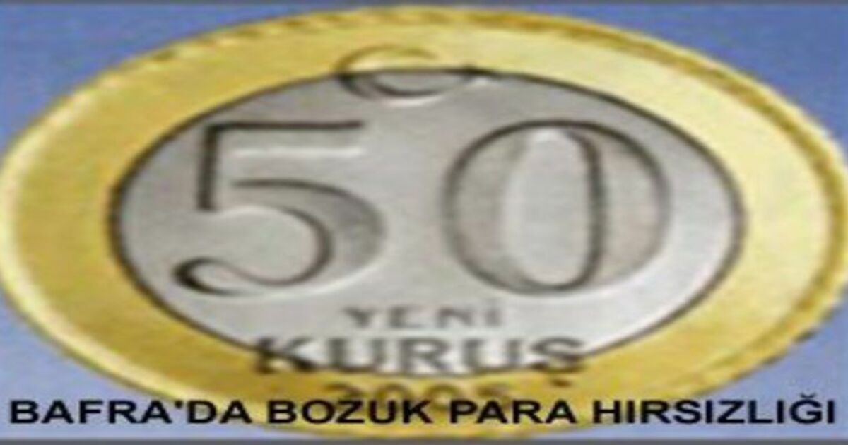 Bafra`da bozuk para hırsızlığı