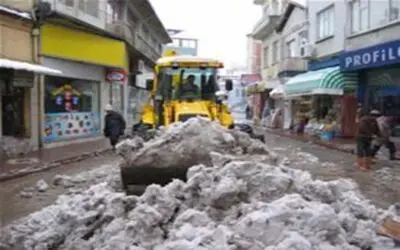 Belediyeden kar mesaisi