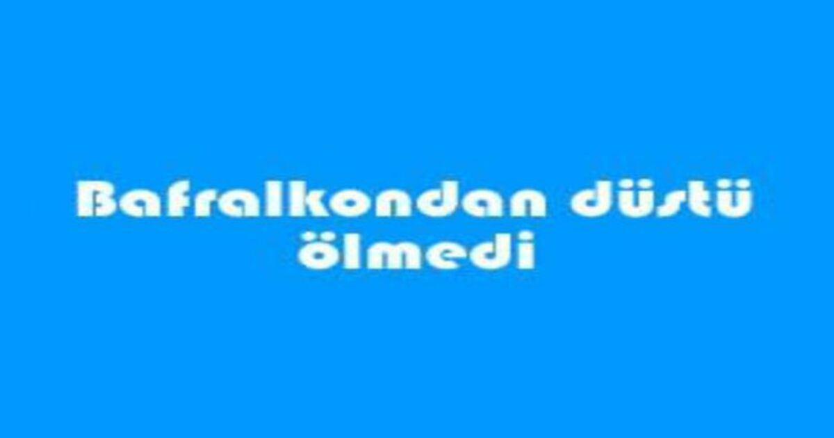 Balkondan düştü ölmedi