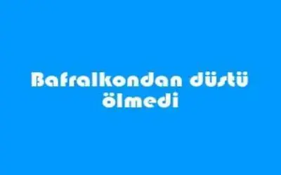 Balkondan düştü ölmedi