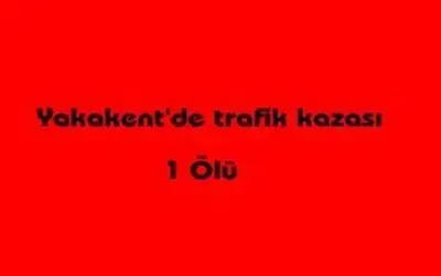 Yakakent de trafik kazası 1 ölü 1 yaralı