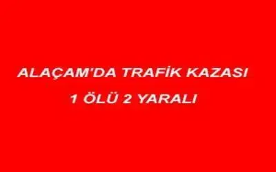 Trafik kazası 1 ölü 2 yaralı