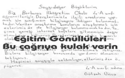 Bu öğrenciye kulak verin