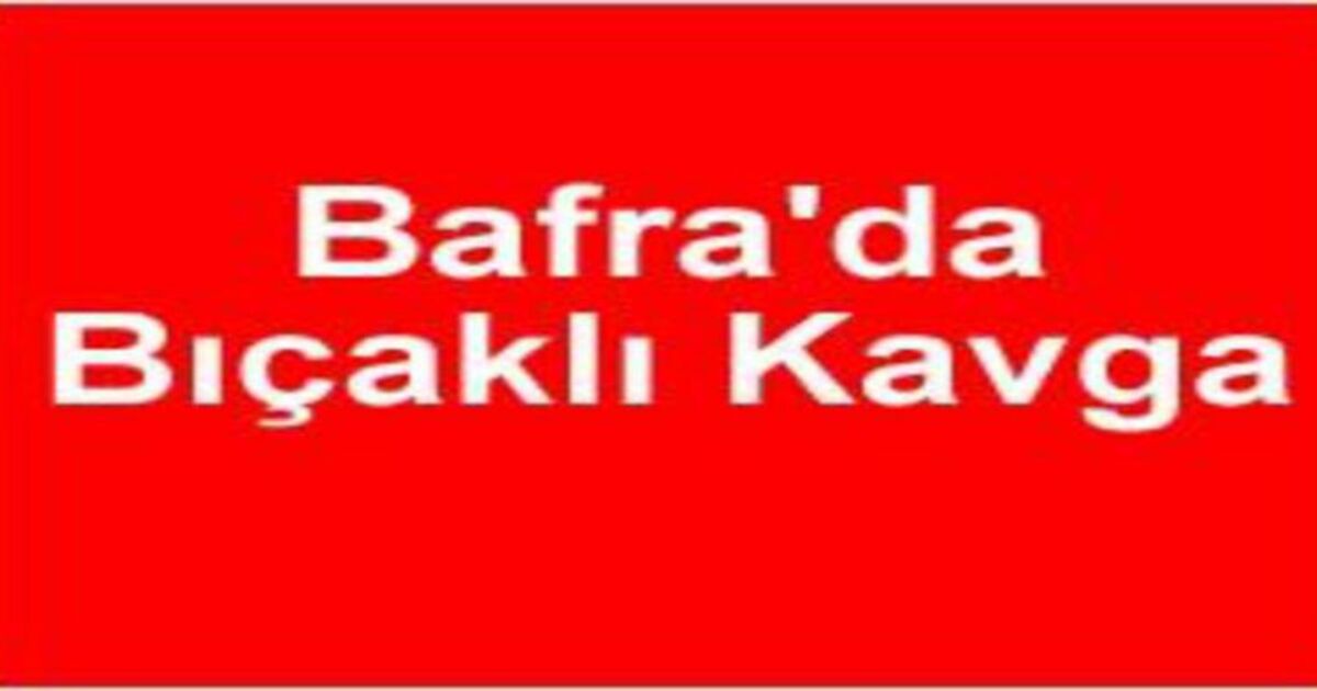 Bıçaklı kavga 1 yaralı