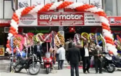 Asya motor mağazası açıldı
