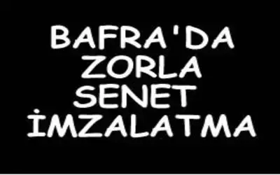 Zorla senet imzalatma iddiası