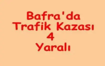 Trafik kazası 4 yaralı