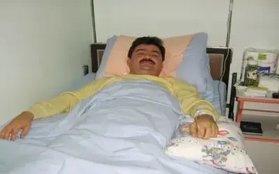 Merdivenden Düşen Başkan Hastanelik Oldu