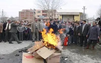 İlköğretim Okulunda Yangın Tatbikatı