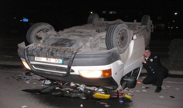 Alkollü Sürücü Ölümden Döndü Samsun'da, Kullandığı Kamyonetin Takla Atması Sonucu Yaralanan Sürücünün 257 Promil Alkollü Olduğu İddia Edildi