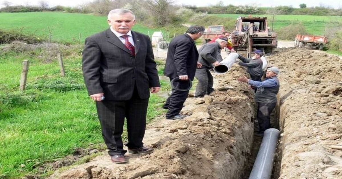 Samsun'da Yerel Yönetimler Çetinkaya Beldesinde İçmesuyu Hattı Yenileme Çalışması