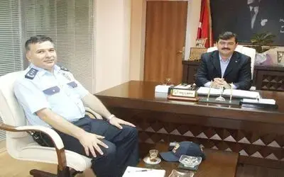 Bafra Emniyet Müdürü Özkan'dan Başkan Neiş'e Ziyaret