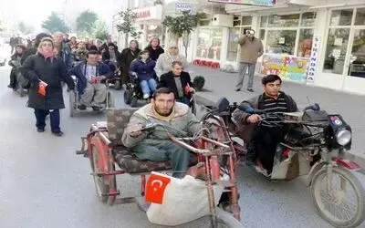 3 Aralık Dünya Engelliler Günü Bafra Sakatlar Derneği Üyeleri, 3 Aralık Dünya Engelliler Günü Nedeniyle Yürüyüş Yaptı