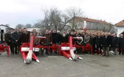 Bafra Ovası'nda Silajlık Mısır Makinesi Dağıtımı