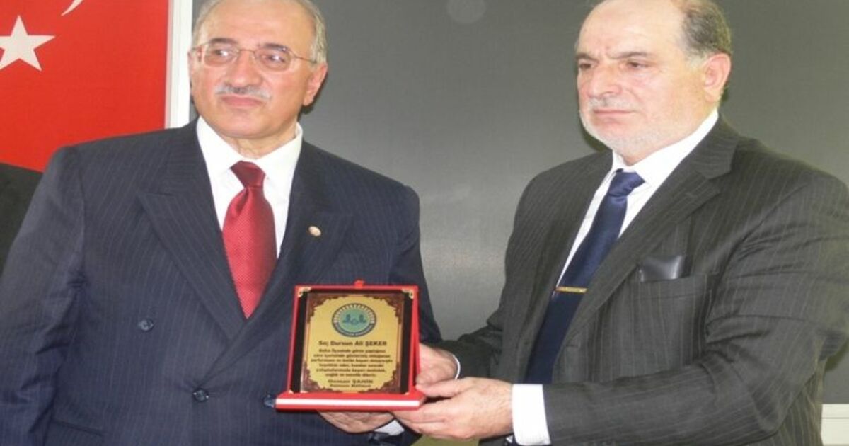 Bafra Müftüsü Şeker'e Veda Yemeği