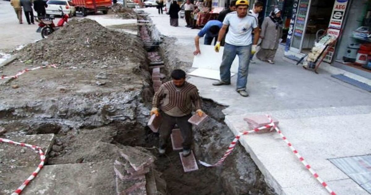 Bafra'da Elektrik Hatları Yeraltına Alınıyor