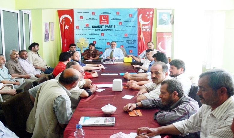 Saadet Partisi Samsun İl Divan Toplantısı - Samsun'un Bafra ilçesinde, Saadet Partisi (SP) aylık İl Divan Toplantısı yapıldı.