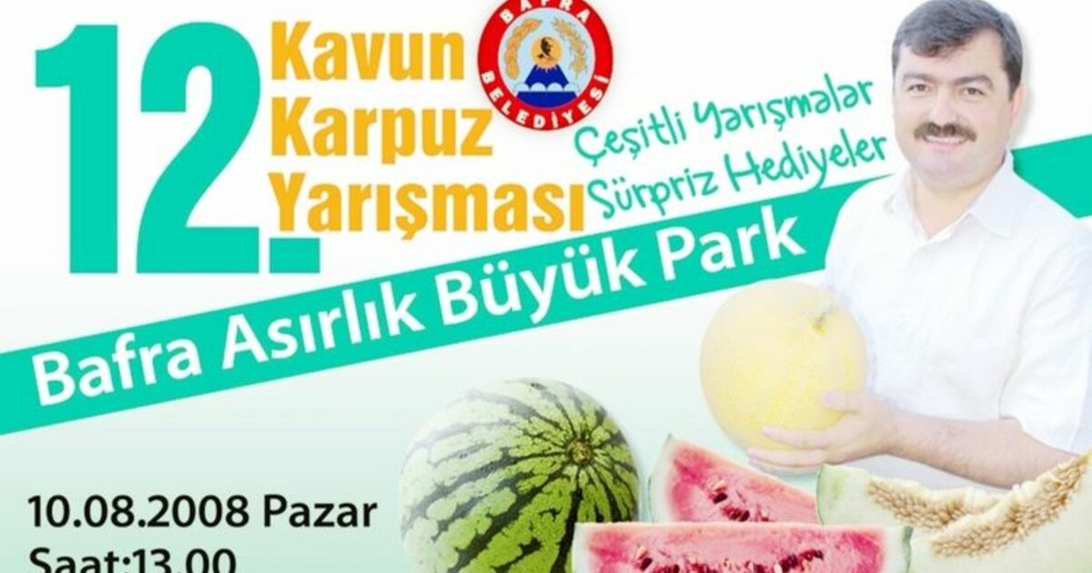 12. Kavun Karpuz Yarışması 10 Ağustos'ta Yapılacak