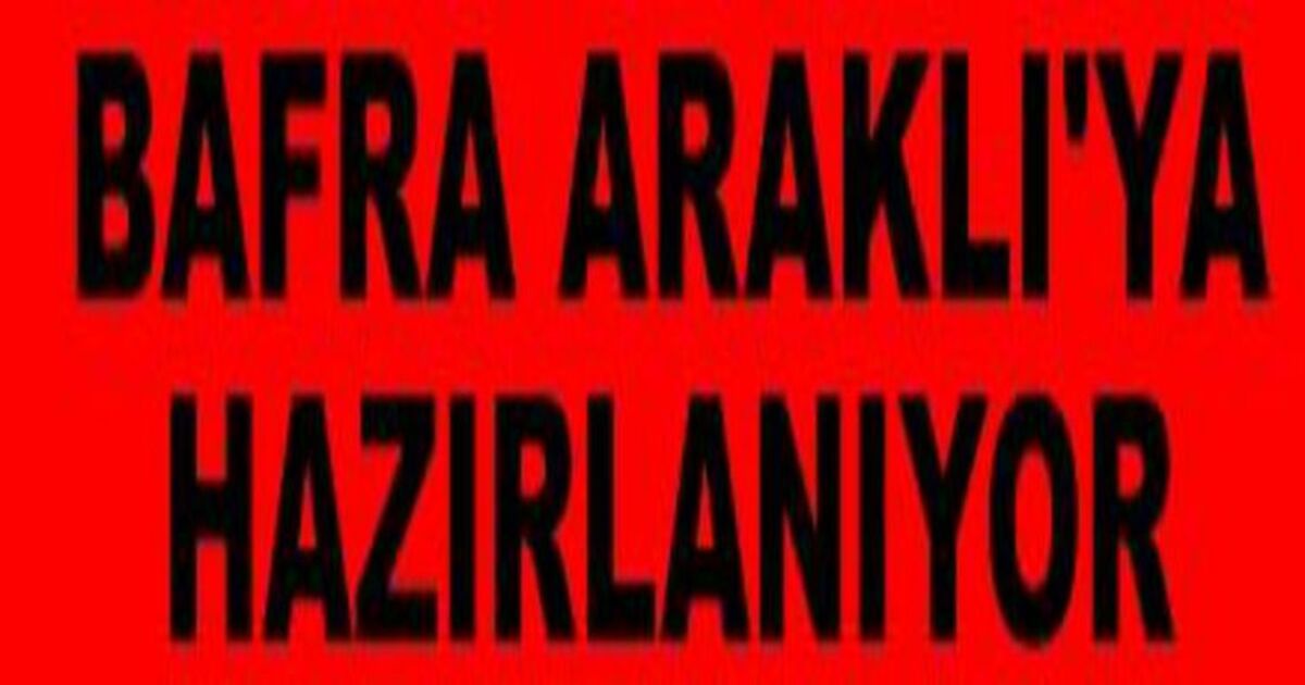 Bafra`da Araklı Mesaisi