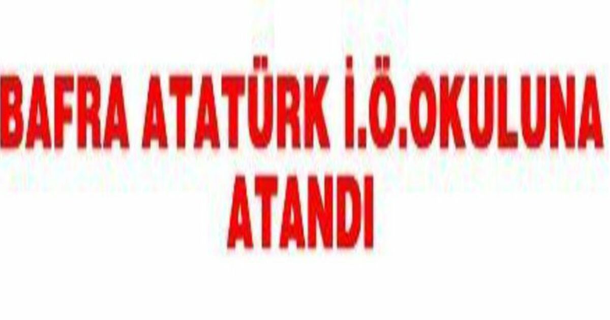 19 Mayıs Milli Eğitimde Atama