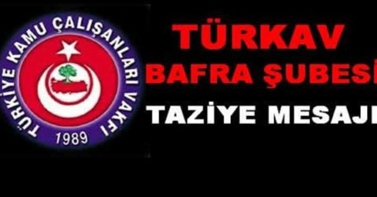 Türkav`dan Şehit Polislerimiz İçin Taziye