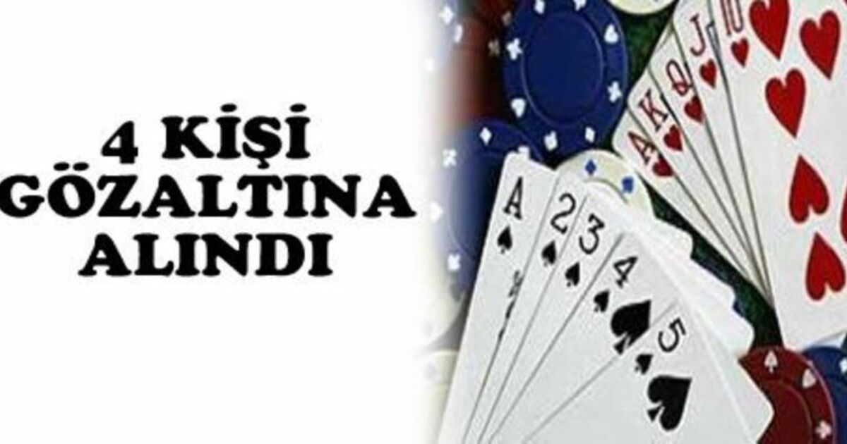 Bafra`da Kumar Oynayan 4 Kişi Gözaltına Alındı