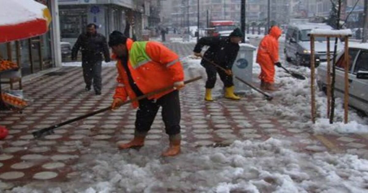 Bafra`da Kar Sorun Olmadı