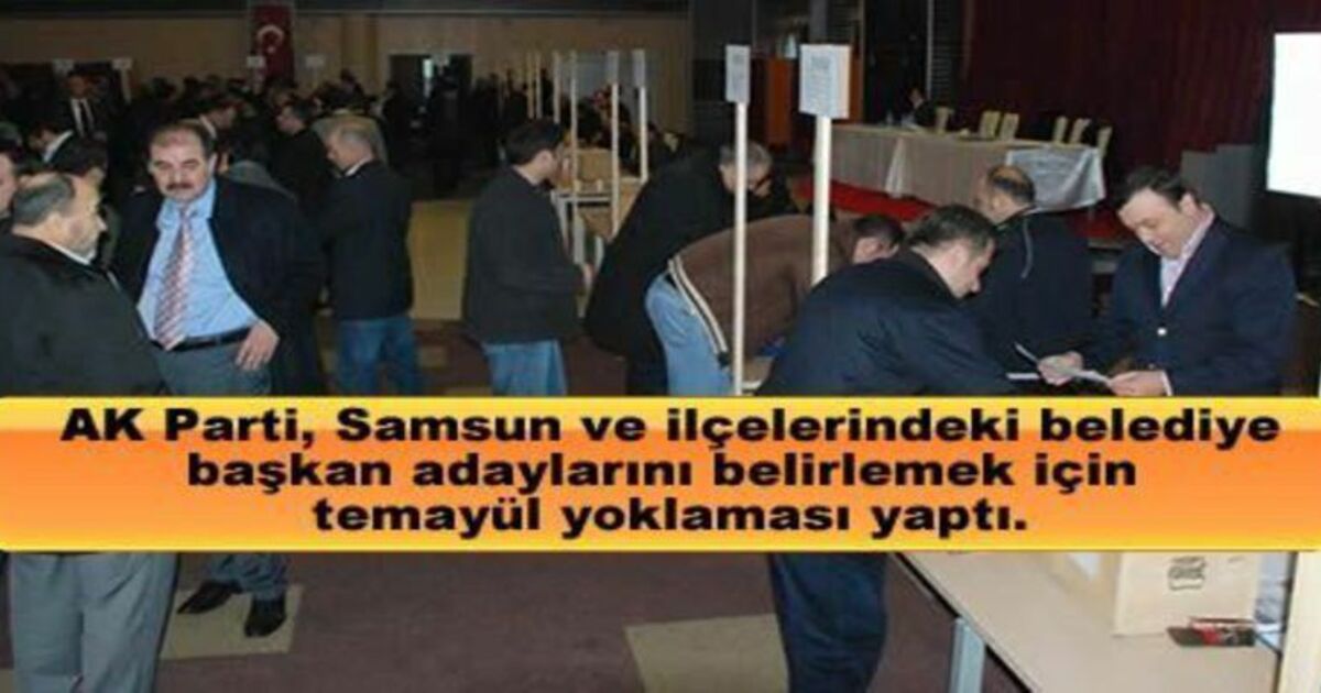 Ak Parti`de Temayül Yoklaması