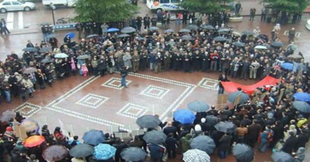 Terme`de İsrail`i Protesto