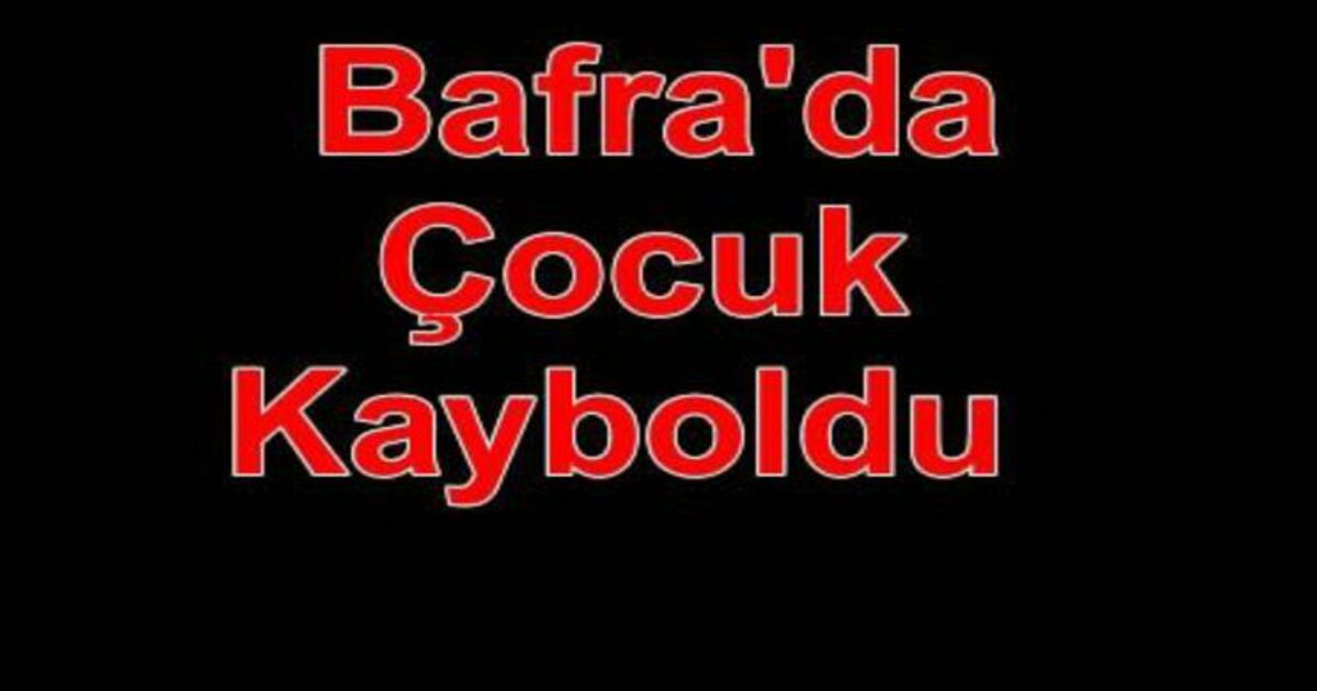 Kayıp Çocuk Bulunamadı