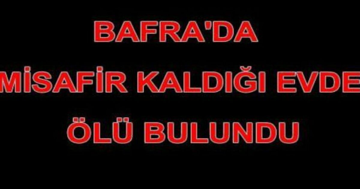 Tuvalette Ölü Bulundu