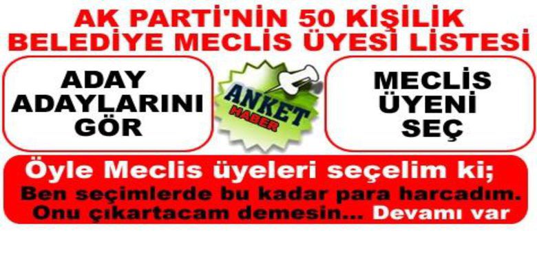 Öyle Bir Meclis Üyesi Seçelim Ki - Ak Parti Bafra yönetiminden takdire şayan bir uygulama. Belediye Meclis üyeliğine başvuran kişileri sokak anketi ile yokluyor. Hem de bunu sadece kendi partilerine değil sıradan herkese oylatıyor.