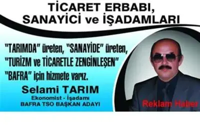 Bafra Tso Başkan Adayı Selami Tarım