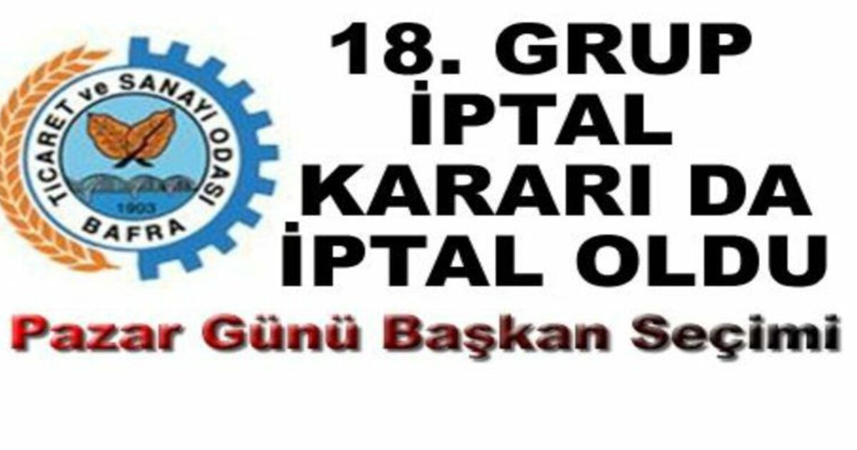 Bafra Tso`da 18. Grup Seçimi Geçerli Oldu