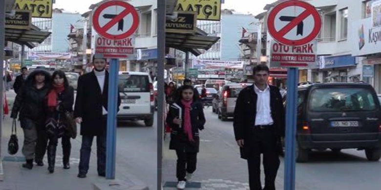 Jilet Gibi Levha - Tarafik levhasına takılan yön levhası her an kazaya sebep olabilir.