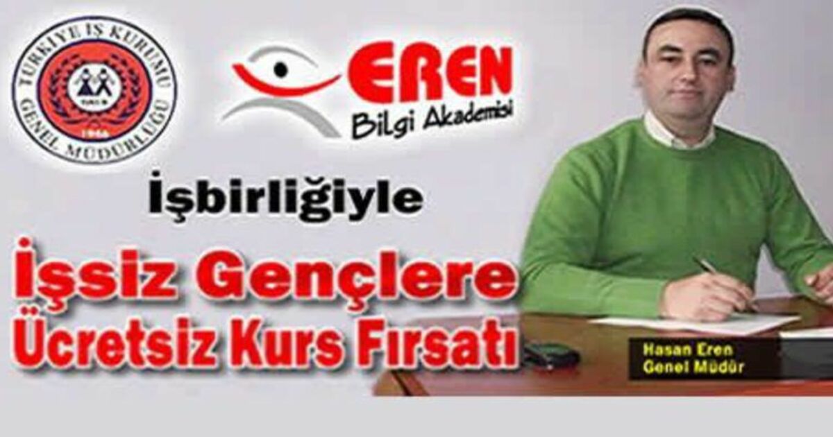 İşsiz Gençlere Ücretsiz Kurs Fırsatı