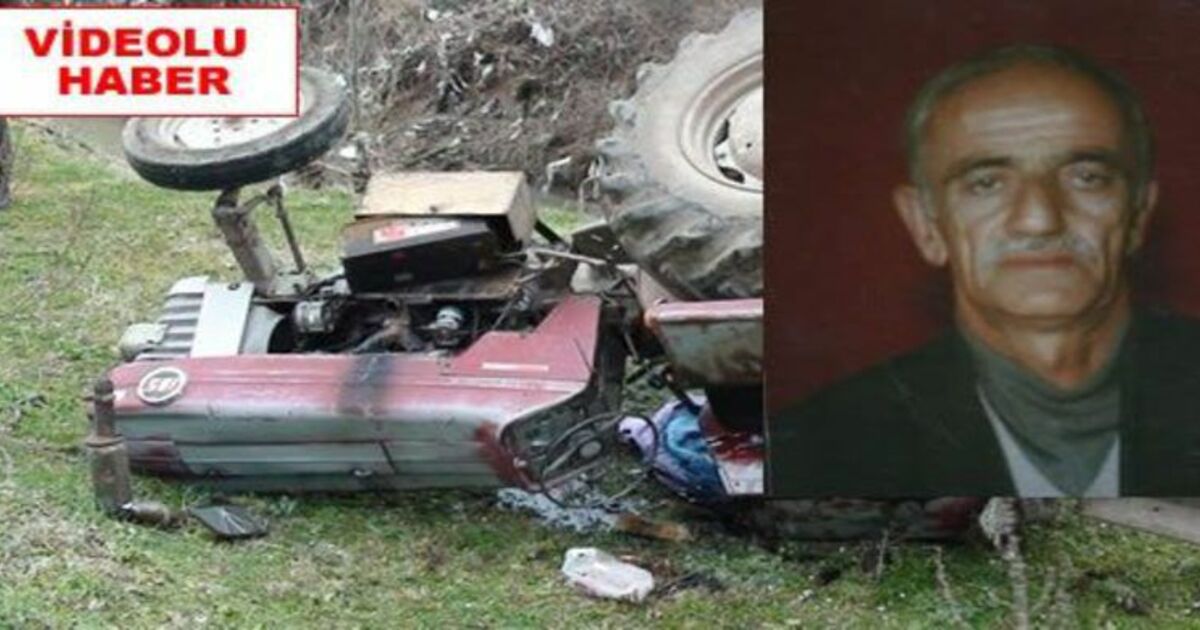 Yörükler`de Traktör Devrildi 1 Kişi Hayatını Kaybetti