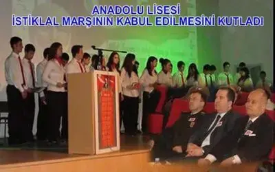 Anadolu Lisesi İstiklal Marşının Kabulunu Andı