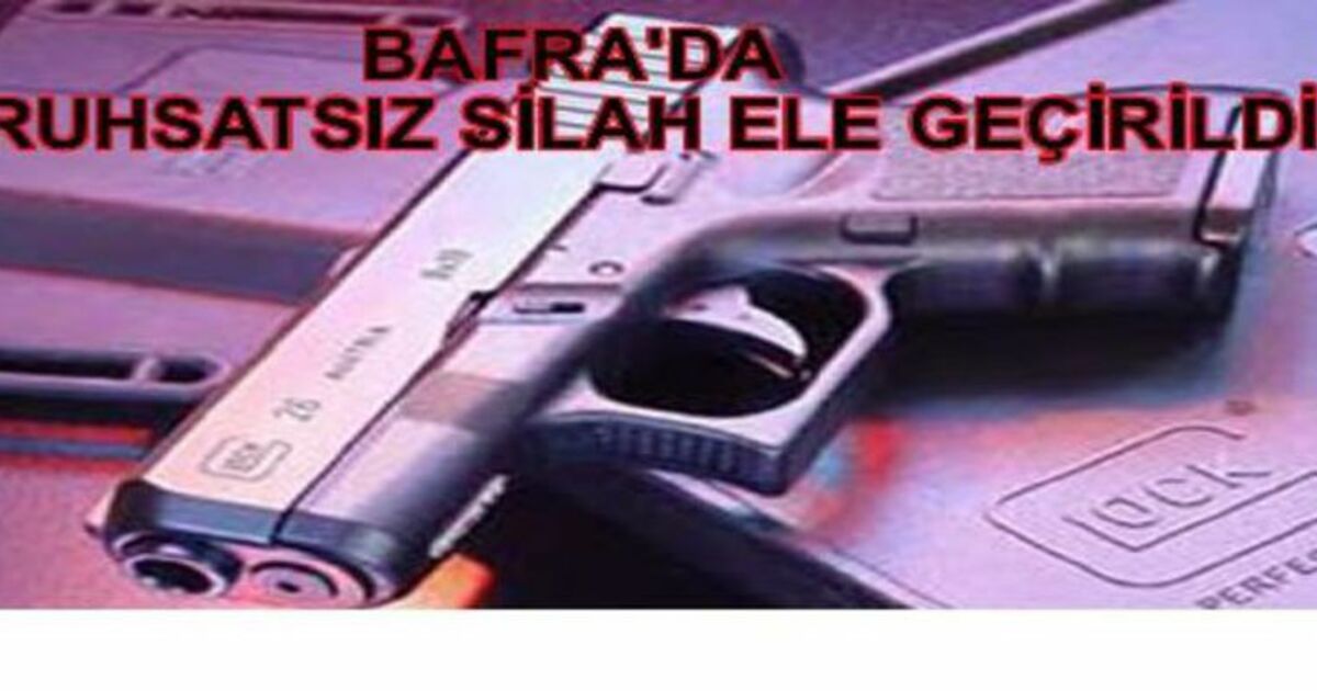 Ruhsatsız Tabanca Ele Geçirildi
