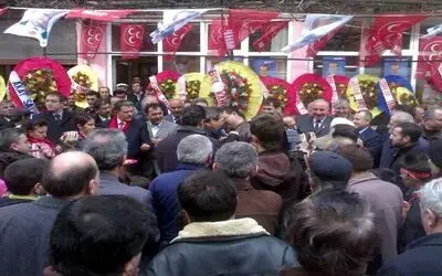 Mhp'ye 500 Kişi Katıldı Mhp Bafra Belediye Başkan Adayı Hasan Aslan, "Ak Parti'den 265, Dp, Sp, Anap, Chp Ve Dsp'den Olmak Üzere Toplam 500 Arkadaşımız Aramıza Katıldı"
