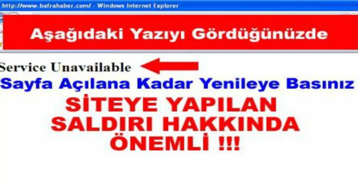 Saldırı Ve Site Kullanımı Hakkında
