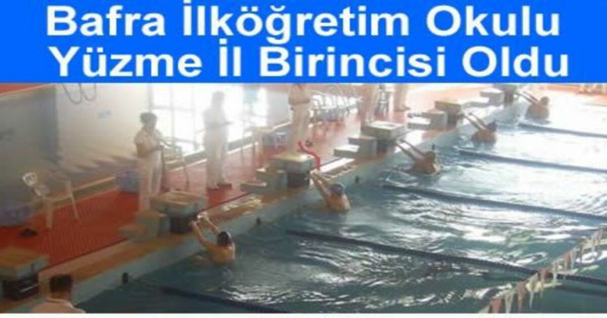 Merkez İlköğretimden Yüzme Birinciliği