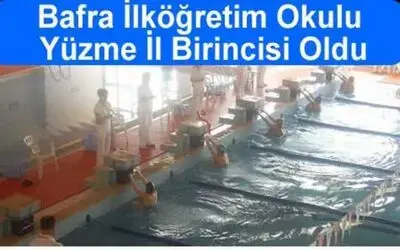 Merkez İlköğretimden Yüzme Birinciliği
