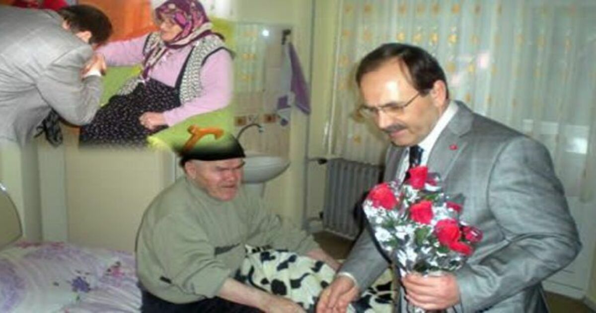 Huzurevi Sakinlerinden Şahin`e Sevgi Seli